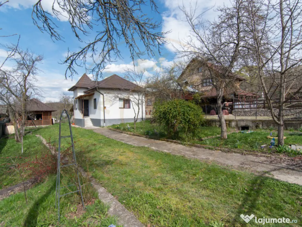 Casa gata de mutat+teren 1000 mp in zona de deal, jud. Arge