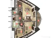 Apartament cu 3 camere, 2 bai, 90 mp, terasa 15 mp, imobil n 