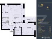 Apartament cu 2 camere si 2 bai, Smart Home, 60 mp - Complex 