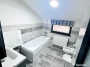 Casa P+M, mobilata si utilata, 550 mp teren, la 10 minute de oras 