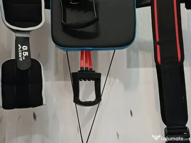 Sistem complet Home Gym, Power Tower, gantere, steper, accesorii