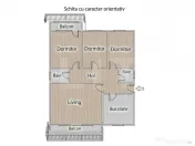 De inchiriat, apartament 4 camere, zona centrala, Turda 