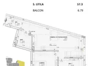 Apartament 3 camere, 57 mp, FINISAT, nZEB, Central 