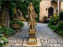 Statuetă zeiţa Flora, auriu patinat, model S5.