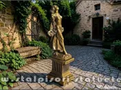 Statuetă zeiţa Flora, auriu patinat, model S5. 