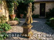 Statuetă zeiţa Flora, auriu patinat, model S5. 