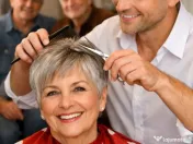 Tund la domiciliu Seniori Doamne Batrani Nedeplasabile Tuns 