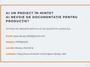 Proiectare CAD 2D/3D | Printare 3D, CNC, Laser (DXF), Abkan 