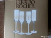 4 Pahare cu picior ideale pentru nunta gravate cu aur 