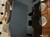 Masă dining din sticlă + 6 scaune elegante – design deosebit 