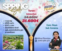 FILM! 1.100 mp teren intravilan, construibil, conditii avant 