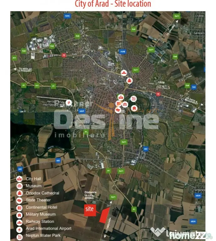 Teren intravilan I Arad I Deschidere 1.141 ml la DN69