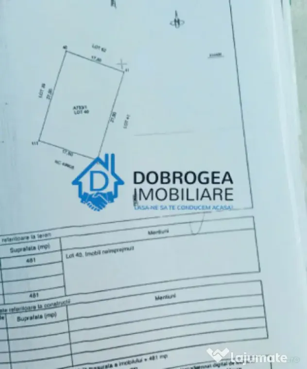 TEREN CASLITA CU PROIECT DE CASA LA SOL