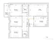 Apartament 4 camere decomandat su.84mp.Faleza Nord Pescarie 