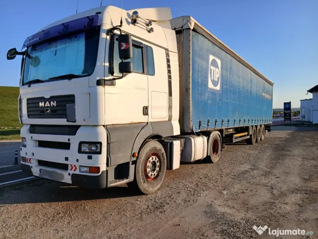 Vând ansamblu cap tractor man tga 18.440 semiremorca