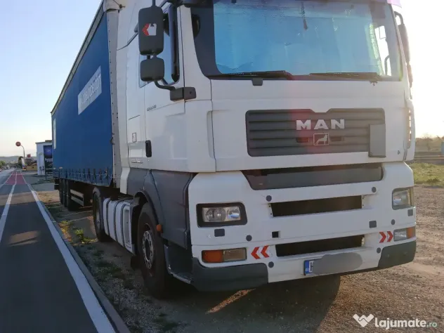 Vând ansamblu cap tractor man tga 18.440 semiremorca