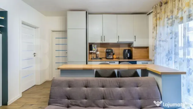 Apartament 3 camere + grădină | Parcare subterană | Mobil