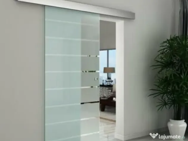 Usi interior, compartimentari din sticla securizata