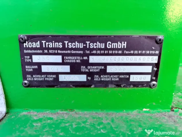 Trenuleț turistic pentru agrement