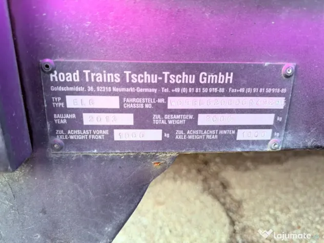 Trenuleț turistic pentru agrement