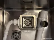 Chiuvetă Teka alb polar din sticla securizată + accesorii . 