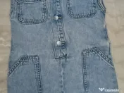 Salopetă cu capse si buzunare denim ZARA Kids fata - NOUĂ - Mărime 6 ani (116 cm 