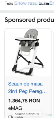 Scaun masa Peg Perego Siesta Follow me 