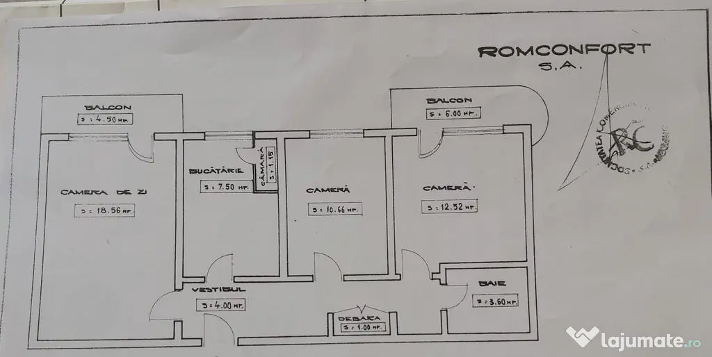 Apartament 3 camere stradal Morarilor- Vergului