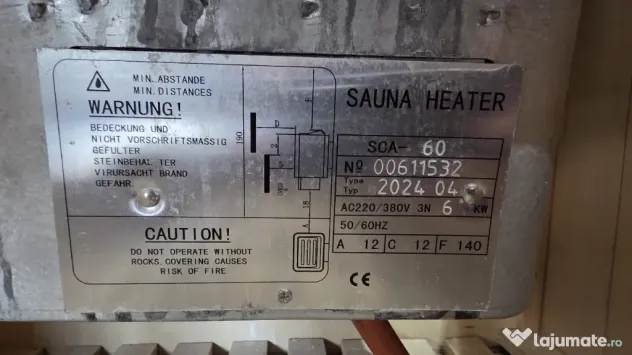 Sauna finlandeza 6 persoane