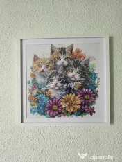 Tablouri realizate cu diamante 5D 