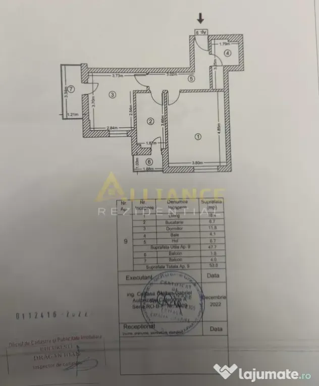 Apartament 2 camere | Sector 4 | Bloc 2022 | Parcare Boxa