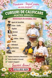 Cursuri de Calificare Profesionala pentru Adulti - Acreditate 