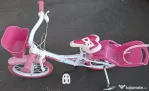 Bicicleta Dino Bikes pentru copii, 16'', Unicorn, Alb