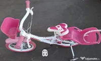 Bicicleta Dino Bikes pentru copii, 16'', Unicorn, Alb 