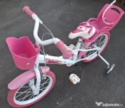 Bicicleta Dino Bikes pentru copii, 16'', Unicorn, Alb 
