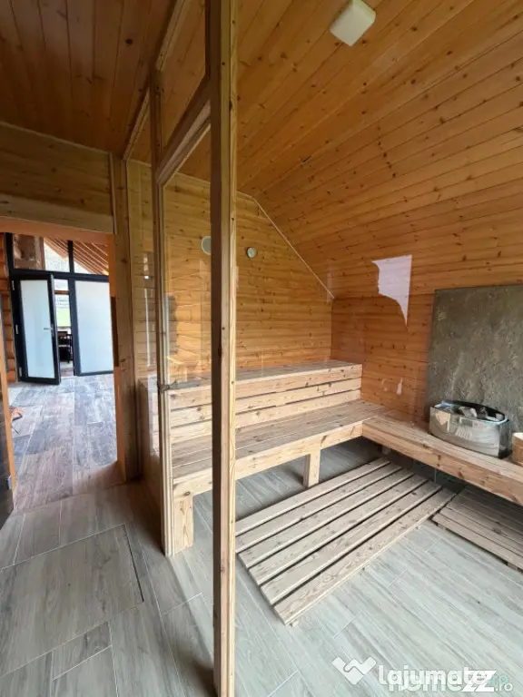 Cabana exclusivista din lemn rotund, 5500mp teren, Sucevita - Sucevita (Suceava)