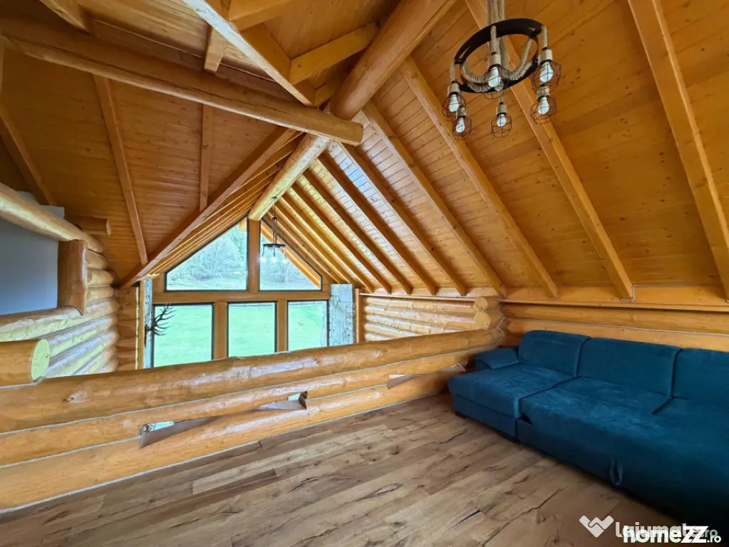 Cabana exclusivista din lemn rotund, 5500mp teren, Sucevita - Sucevita (Suceava)