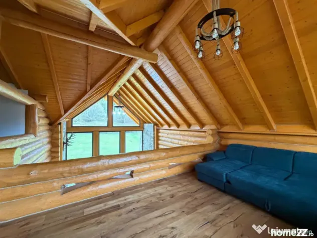Cabana exclusivista din lemn rotund, 5500mp teren, Sucevita - Sucevita (Suceava)
