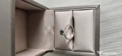 Inel aur alb cu diamant albastru 