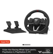 Volan Hori Racing Wheel Apex pentru PlayStation 4, PlayStation 5,PC 