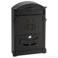 Cutie postala exterior Ellit® Antika cheie 400x250x90 mm neagra 