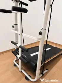Bandă de alergare mecanică Techfit MT50 pliabilă + disc twister și benzi