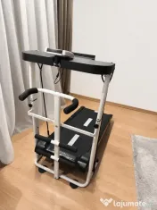 Bandă de alergare mecanică Techfit MT50 pliabilă + disc twister și benzi 