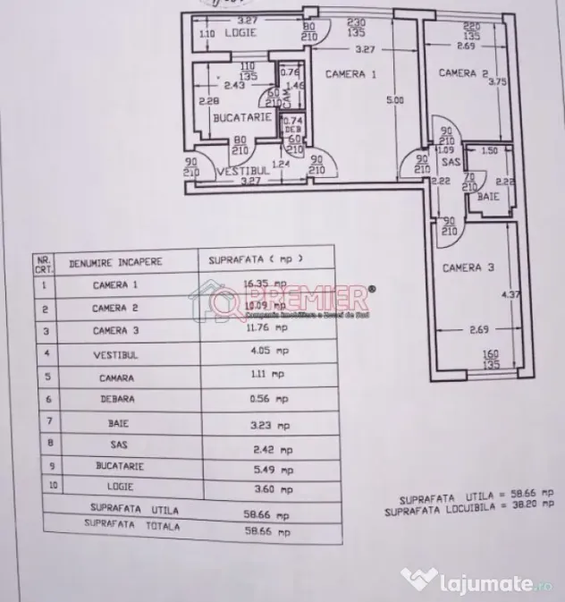 3 camere–Bd Brancoveanu -Str Secuilor