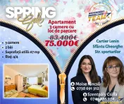 FILMTUR 3D!! Apartament cu 3 camere luminos, loc parcare, zo 