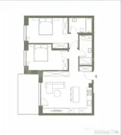 Apartament cu 3 camere, 2 bai, 72 mp, finisat modern, ERA By 