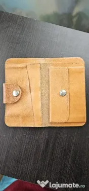 Portofel unisex din piele naturala foarte groasa 