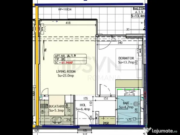 I Yacht Kid I Apartament 2 camere I Terasa