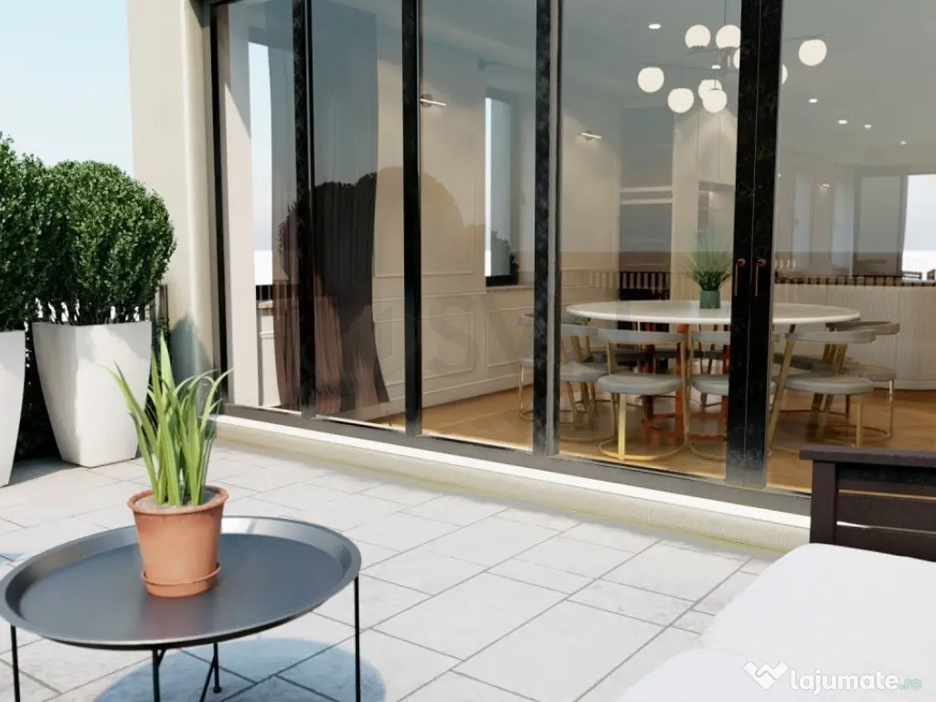 Duplex 6 camere si terasa in imobil nou zona Polona