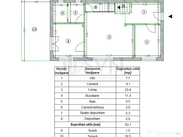 Vila 5 camere Tunari